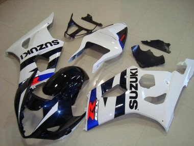 Azul Escuro Branco Carenagem Moto Suzuki GSXR 1000 K3 03-04