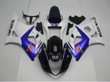 Azul Escuro Frente & Azul Carenagem Moto Suzuki GSXR 1000 K3 03-04