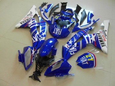 Azul Estrela Fiat Carenagem Moto Yamaha R6 08-16