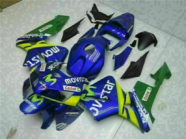Azul Kit Carenagem Moto Honda CBR 600RR 05-06 Azul Kit Carenagem Moto Honda CBR 600RR 05-06