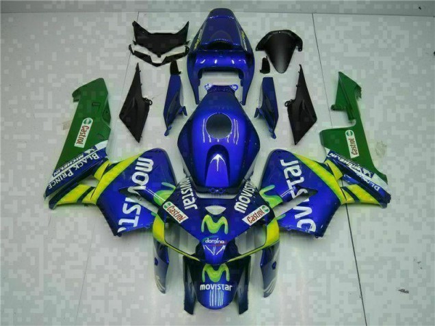 Azul Kit Carenagem Moto Honda CBR 600RR 05-06 Azul Kit Carenagem Moto Honda CBR 600RR 05-06