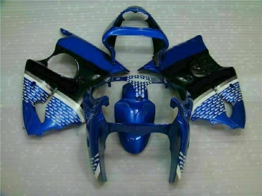 Azul Kit Carenagem Moto Kawasaki ZX6R 00-02