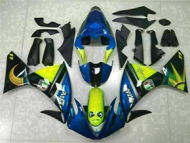 Azul Kit Carenagem Moto Yamaha R1 09-11