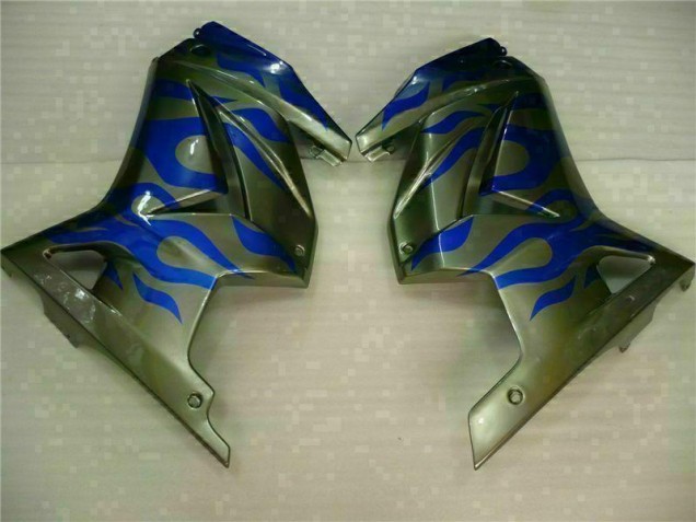 Azul Kits Carenagem Moto Kawasaki EX250 08-12 Azul Kits Carenagem Moto Kawasaki EX250 08-12