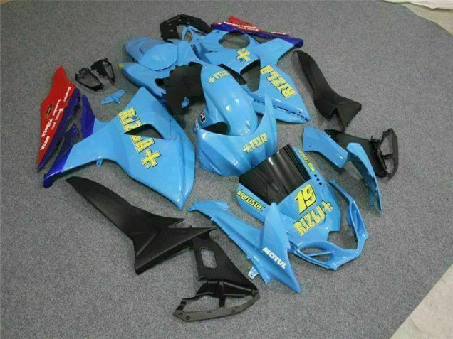 Azul Kits Carenagem Moto Suzuki GSXR 1000 K9 09-16 Azul Kits Carenagem Moto Suzuki GSXR 1000 K9 09-16