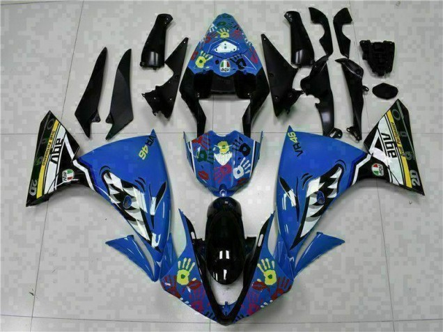 Azul Kits Carenagem Moto Yamaha R1 09-11 Azul Kits Carenagem Moto Yamaha R1 09-11