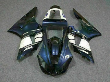 Azul Kits Completo Carenagem Moto Yamaha R1 00-01