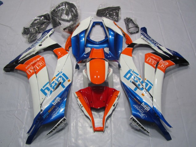 Azul Laranja Carenagem Moto Kawasaki ZX10R 11-15
