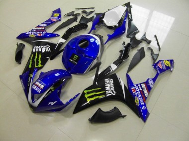 Azul Monster Carenagem Moto Yamaha R1 07-08