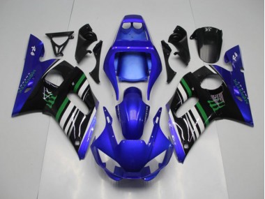 Azul Monster Carenagem Moto Yamaha R6 98-02