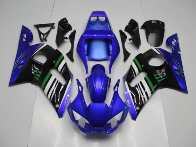 Azul Monster Carenagem Moto Yamaha R6 98-02 Azul Monster Carenagem Moto Yamaha R6 98-02