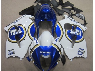 Azul Motul Branco Lucky Strike Carenagem Moto Suzuki GSXR 1300 Hayabusa 96-07