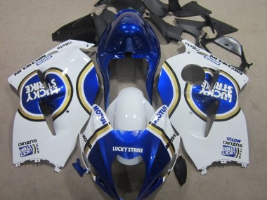 Azul Motul Branco Lucky Strike Carenagem Moto Suzuki GSXR 1300 Hayabusa 96-07