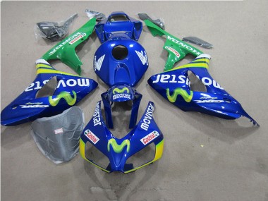 Azul Movistar Castrol Carenagem Moto Honda CBR 1000RR 06-07