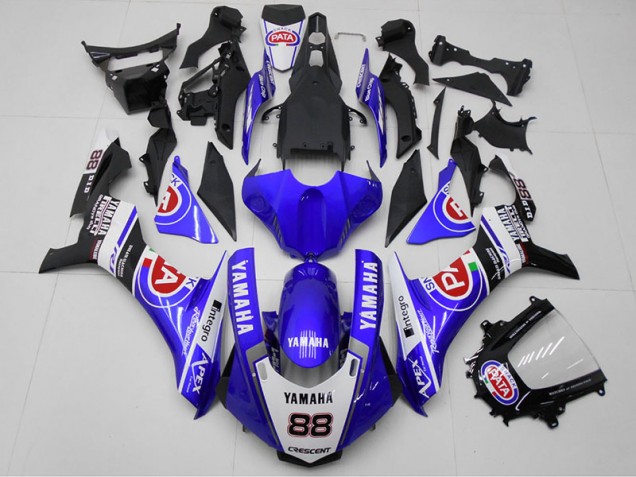 Azul PATA 88 Carenagem Moto Yamaha R1 15-19 Azul PATA 88 Carenagem Moto Yamaha R1 15-19