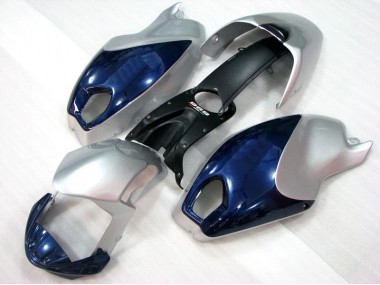 Azul Prata Carenagem Moto Ducati Monster 696 08-12