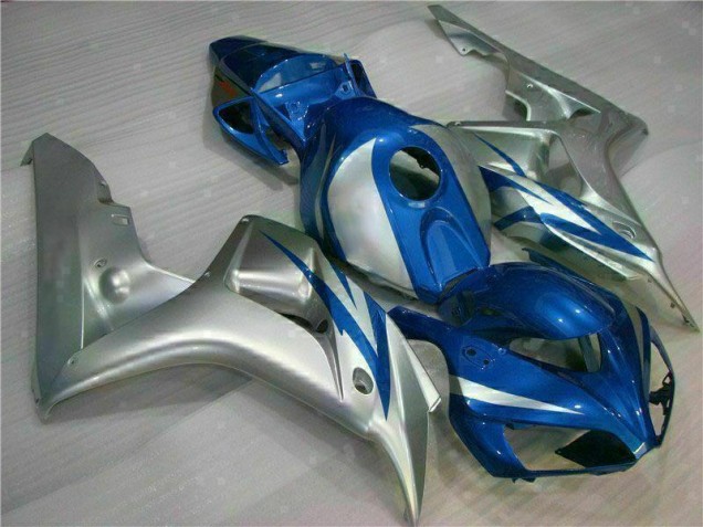 Azul Prata Carenagem Moto Honda CBR 1000RR 06-07 Azul Prata Carenagem Moto Honda CBR 1000RR 06-07