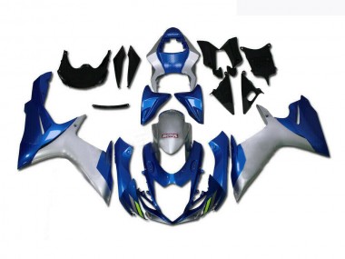Azul Prata Carenagem Moto Suzuki GSXR 600 / 750 K11 11-21