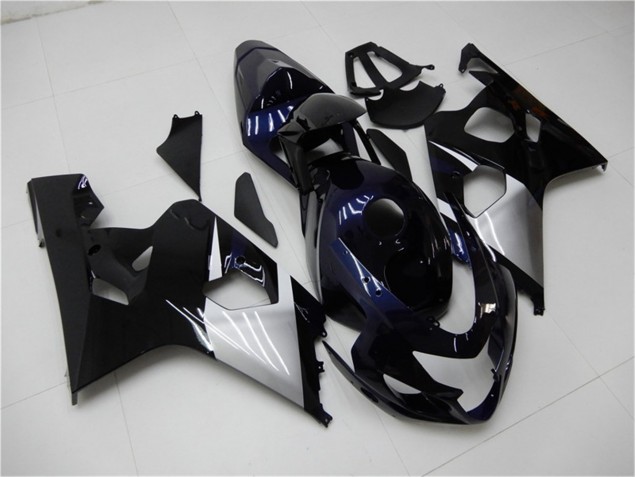 Azul Prata Carenagem Moto Suzuki GSXR 600 / 750 K4 04-05 Azul Prata Carenagem Moto Suzuki GSXR 600 / 750 K4 04-05