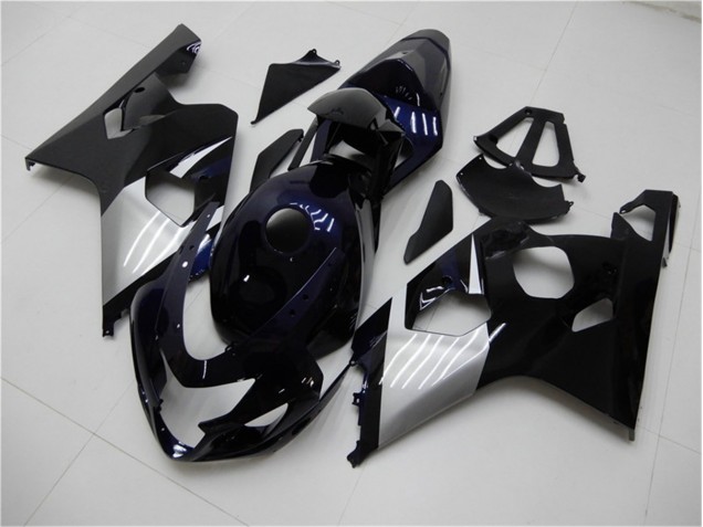 Azul Prata Carenagem Moto Suzuki GSXR 600 / 750 K4 04-05 Azul Prata Carenagem Moto Suzuki GSXR 600 / 750 K4 04-05
