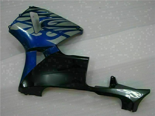 Azul & Prata Chama Carenagem Moto Honda CBR 600RR 03-04 Azul & Prata Chama Carenagem Moto Honda CBR 600RR 03-04