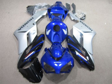 Azul Prata Preto Carenagem Moto Honda CBR 1000RR 04-05