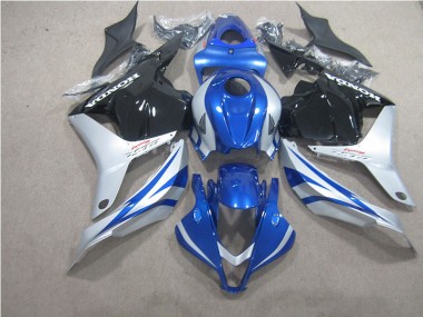 Azul Prata Preto Carenagem Moto Honda CBR 600RR 09-12