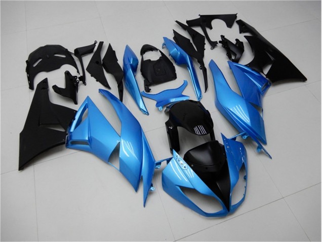 Azul Preto Abs Carenagem Moto Kawasaki ZX6R 09-12 Azul Preto Abs Carenagem Moto Kawasaki ZX6R 09-12