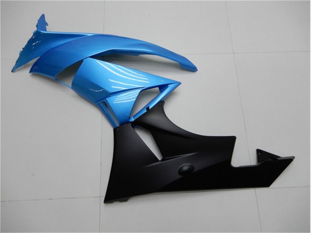 Azul Preto Abs Carenagem Moto Kawasaki ZX6R 09-12 Azul Preto Abs Carenagem Moto Kawasaki ZX6R 09-12