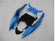 Azul Preto Abs Carenagem Moto Kawasaki ZX6R 09-12 Azul Preto Abs Carenagem Moto Kawasaki ZX6R 09-12