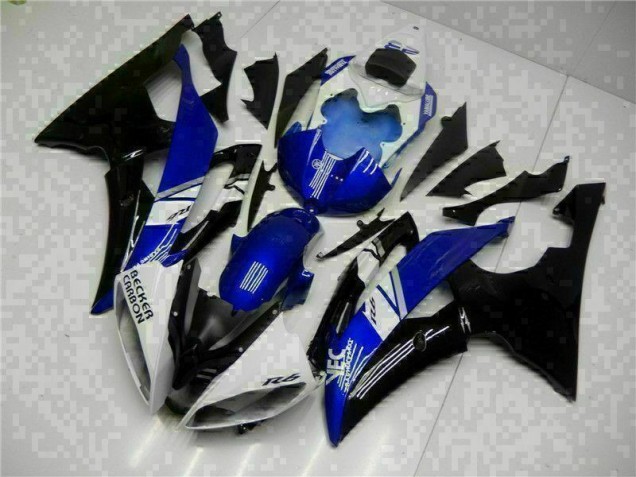 Azul Preto Abs Kits Completos Carenagem Moto Yamaha R6 08-16 Azul Preto Abs Kits Completos Carenagem Moto Yamaha R6 08-16