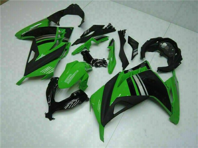 Azul Preto Abs Moto Plástico Kawasaki EX300 13-16