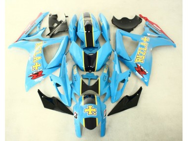 Azul Preto Abs Moto Plástico Suzuki GSXR 600 / 750 K6 06-07