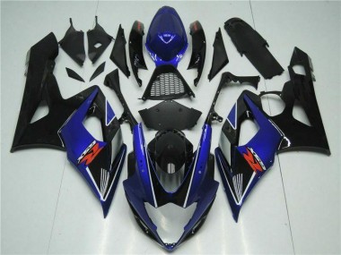 Azul Preto Abs Motocicleta Plásticos Suzuki GSXR 1000 K5 05-06