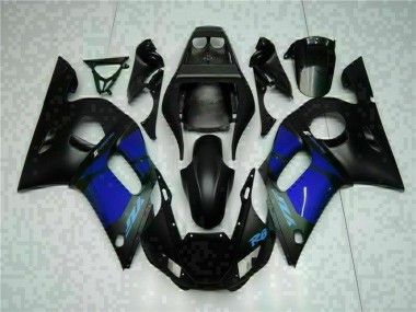 Azul Preto Abs Motocicleta Plásticos Yamaha R6 98-02