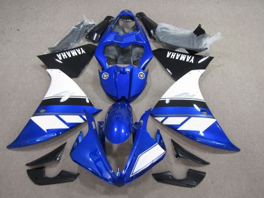 Azul Preto Branco Abs Motocicleta Plástico Yamaha R1 12-14