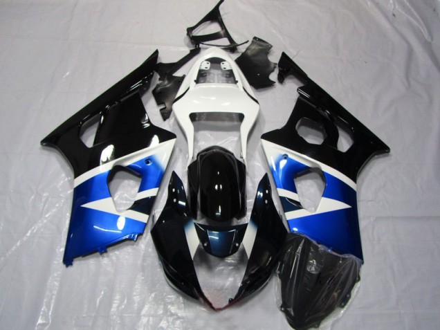 Azul Preto Branco Carenagem Moto Suzuki GSXR 1000 K3 03-04
