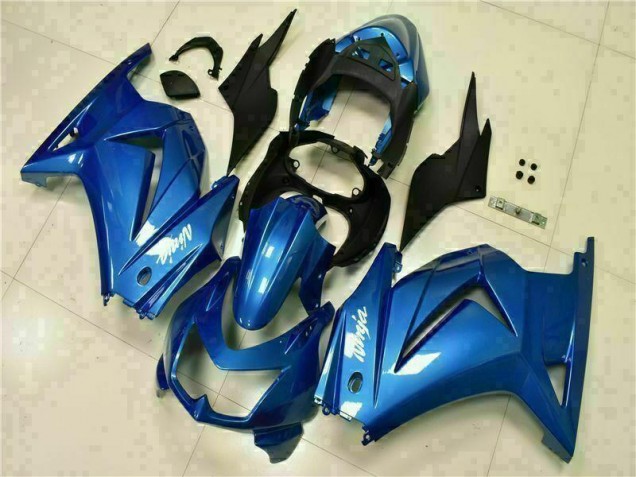Azul Preto Branco Ninja Carenagem & Plástico Moto Kawasaki EX250 08-12 Azul Preto Branco Ninja Carenagem & Plástico Moto Kawasaki EX250 08-12