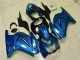 Azul Preto Branco Ninja Carenagem & Plástico Moto Kawasaki EX250 08-12 Azul Preto Branco Ninja Carenagem & Plástico Moto Kawasaki EX250 08-12