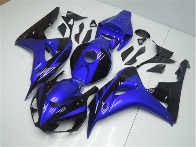 Azul Preto Carenagem Moto Honda CBR 1000RR 06-07 Azul Preto Carenagem Moto Honda CBR 1000RR 06-07