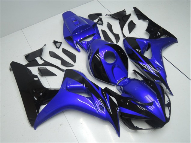 Azul Preto Carenagem Moto Honda CBR 1000RR 06-07 Azul Preto Carenagem Moto Honda CBR 1000RR 06-07