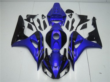 Azul Preto Carenagem Moto Honda CBR 1000RR 06-07