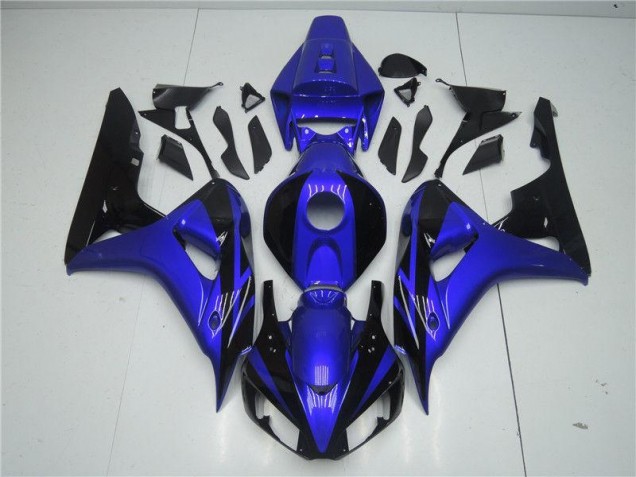 Azul Preto Carenagem Moto Honda CBR 1000RR 06-07 Azul Preto Carenagem Moto Honda CBR 1000RR 06-07