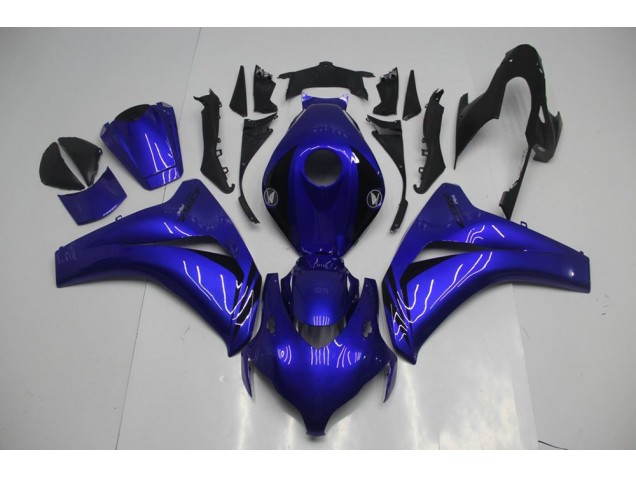 Azul Preto Carenagem Moto Honda CBR 1000RR 08-11 Azul Preto Carenagem Moto Honda CBR 1000RR 08-11