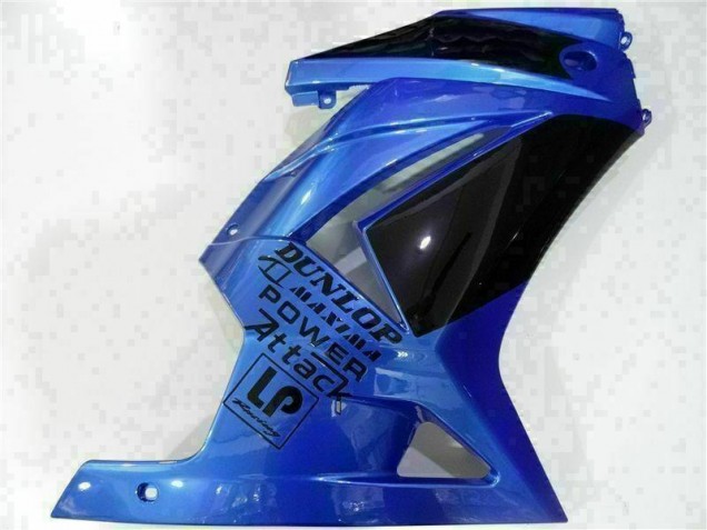 Azul Preto Carenagem Moto Kawasaki EX250 08-12 Azul Preto Carenagem Moto Kawasaki EX250 08-12