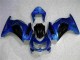 Azul Preto Carenagem Moto Kawasaki EX250 08-12 Azul Preto Carenagem Moto Kawasaki EX250 08-12