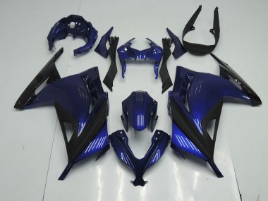 Azul Preto Carenagem Moto Kawasaki ZX 300R 13-16
