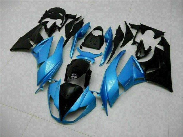 Azul Preto Carenagem Moto & Plástico Moto Kawasaki ZX6R 13-18 Azul Preto Carenagem Moto & Plástico Moto Kawasaki ZX6R 13-18