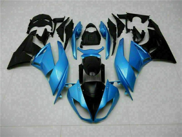 Azul Preto Carenagem Moto & Plástico Moto Kawasaki ZX6R 13-18 Azul Preto Carenagem Moto & Plástico Moto Kawasaki ZX6R 13-18