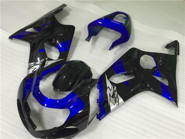 Azul Preto Carenagem Moto Suzuki GSXR 1000 K1 00-02 Azul Preto Carenagem Moto Suzuki GSXR 1000 K1 00-02